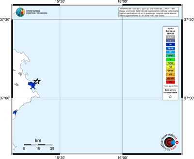 Mappa EMS - territori località