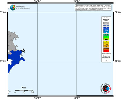Mappa EMS - territori comuni