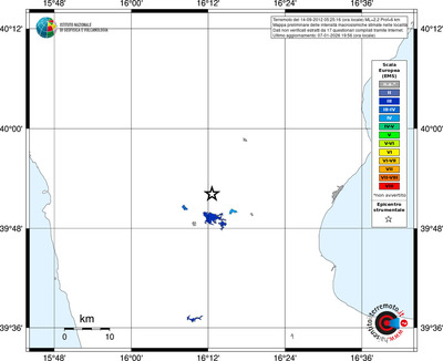 Mappa EMS - territori località