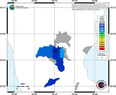 Mappa EMS - territori comuni