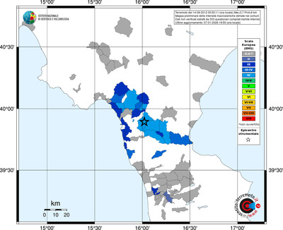 Mappa EMS - territori comuni