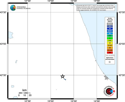 Mappa MCS - territori località
