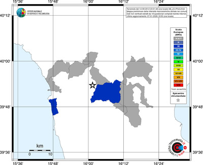 Mappa EMS - territori comuni