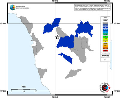 Mappa EMS - territori comuni