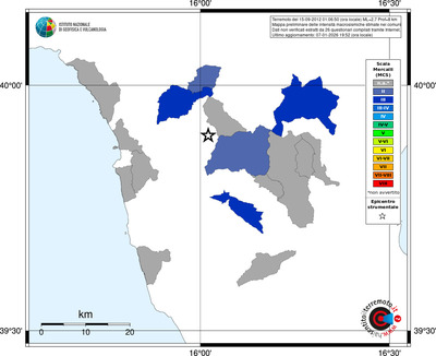 Mappa MCS - territori comuni