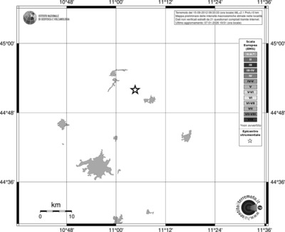 Mappa EMS - territori località