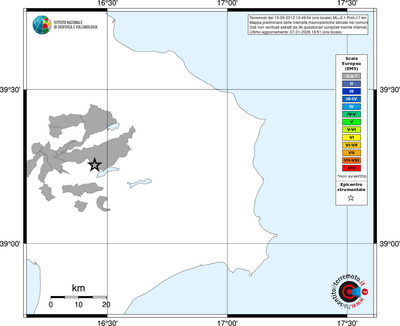 Mappa EMS - territori comuni