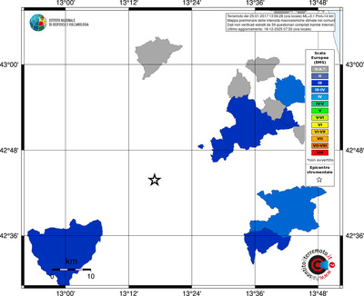 Mappa EMS - territori comuni