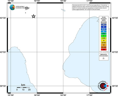 Mappa EMS - territori località