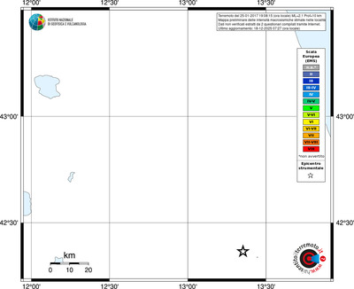 Mappa EMS - territori località