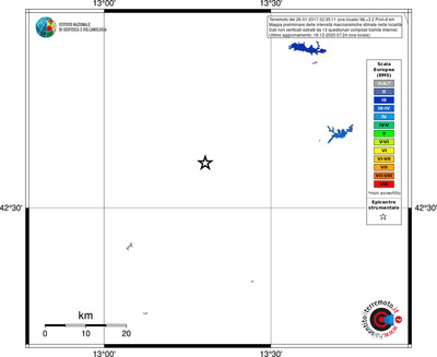 Mappa EMS - territori località