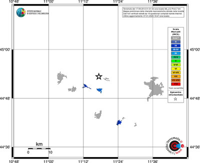 Mappa MCS - territori località