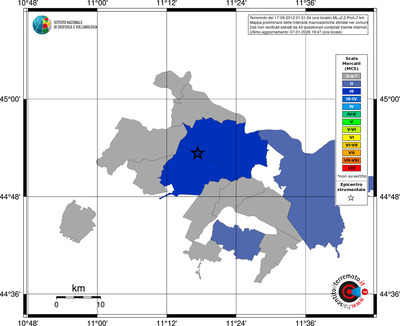 Mappa MCS - territori comuni