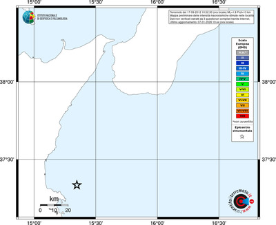 Mappa EMS - territori località