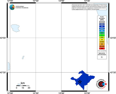 Mappa EMS - territori comuni