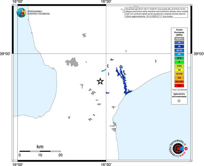 Mappa EMS - territori località