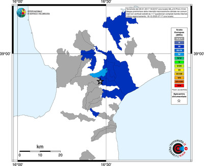 Mappa EMS - territori comuni