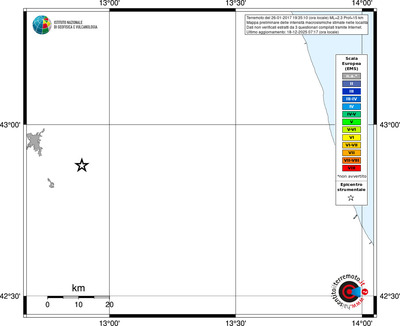 Mappa EMS - territori località