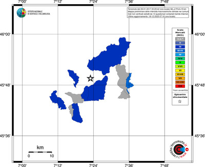 Mappa MCS - territori comuni