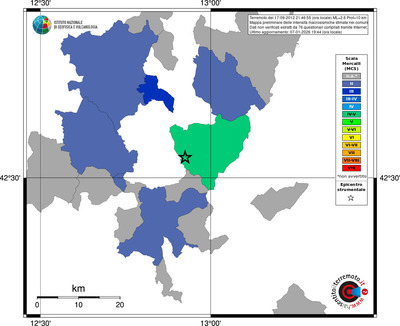 Mappa MCS - territori comuni