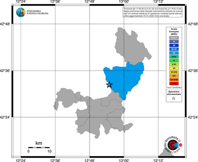 Mappa EMS - territori comuni