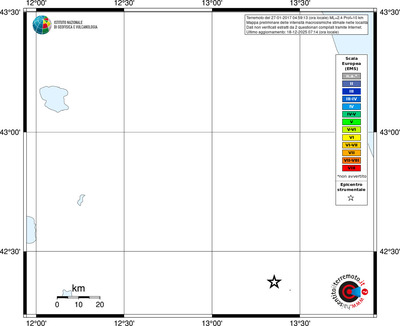 Mappa EMS - territori località