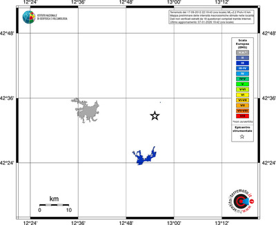 Mappa EMS - territori località