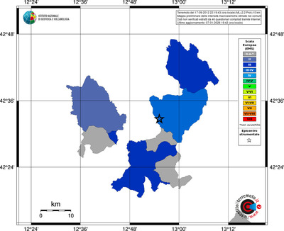 Mappa EMS - territori comuni