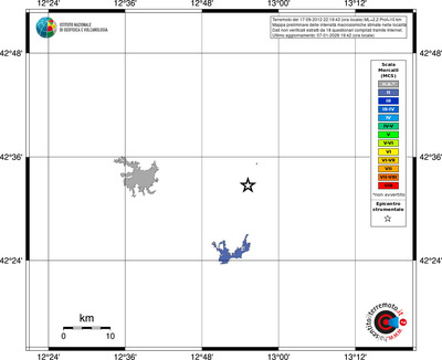 Mappa MCS - territori località