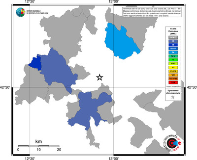 Mappa EMS - territori comuni