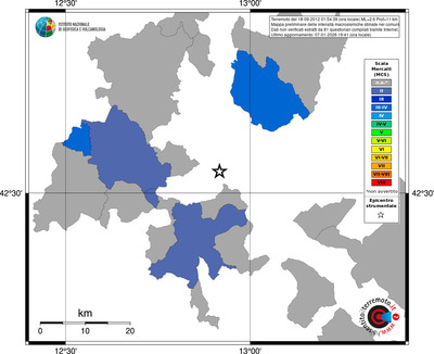 Mappa MCS - territori comuni