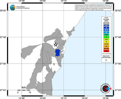 Mappa EMS - territori comuni