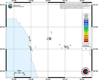 Mappa EMS - territori località