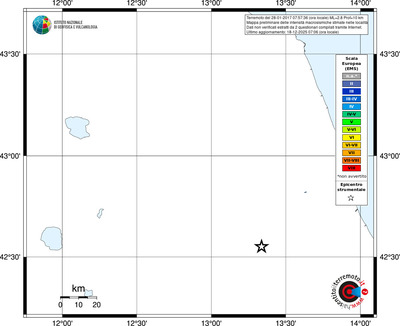 Mappa EMS - territori località