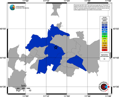 Mappa EMS - territori comuni