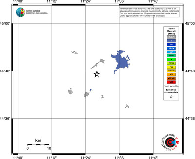 Mappa MCS - territori località