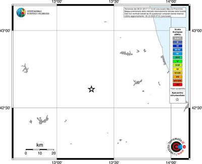 Mappa EMS - territori località