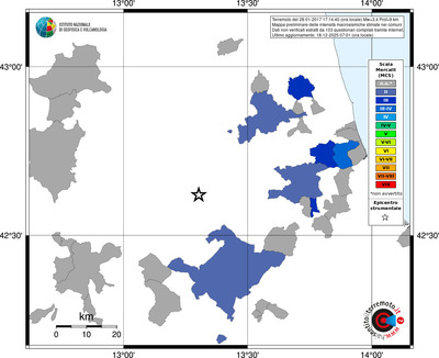 Mappa MCS - territori comuni