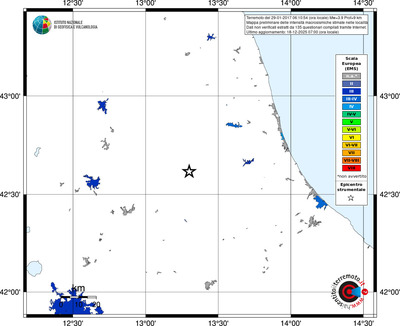 Mappa EMS - territori località
