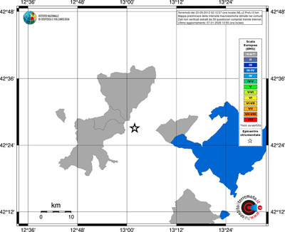 Mappa EMS - territori comuni