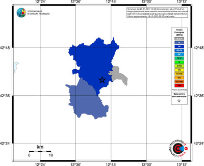 Mappa EMS - territori comuni