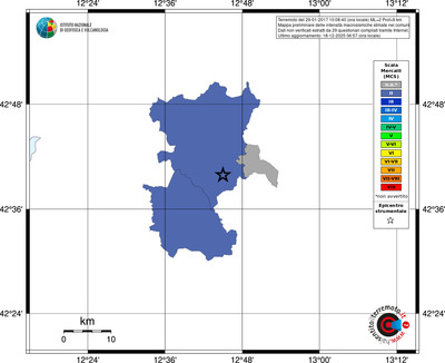 Mappa MCS - territori comuni