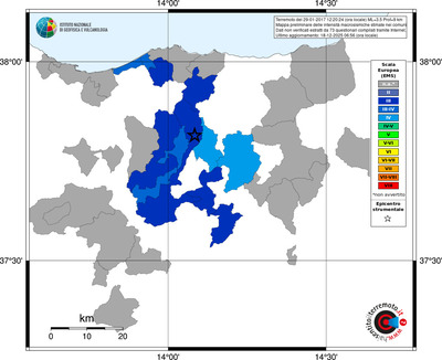 Mappa EMS - territori comuni
