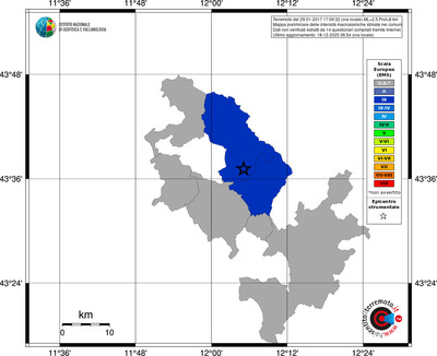 Mappa EMS - territori comuni