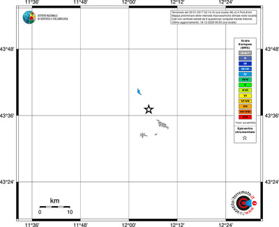 Mappa EMS - territori località