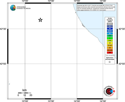 Mappa EMS - territori località