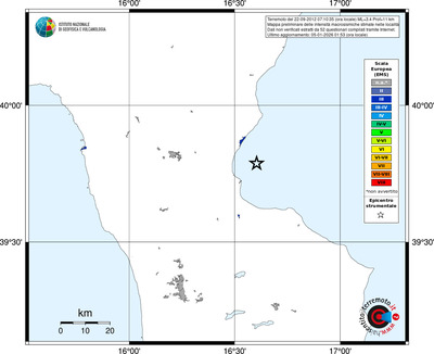 Mappa EMS - territori località