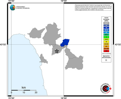Mappa EMS - territori comuni