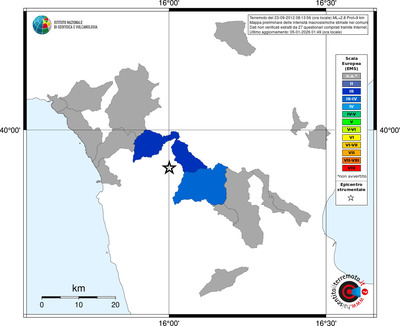 Mappa EMS - territori comuni