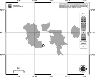 Mappa EMS - territori comuni